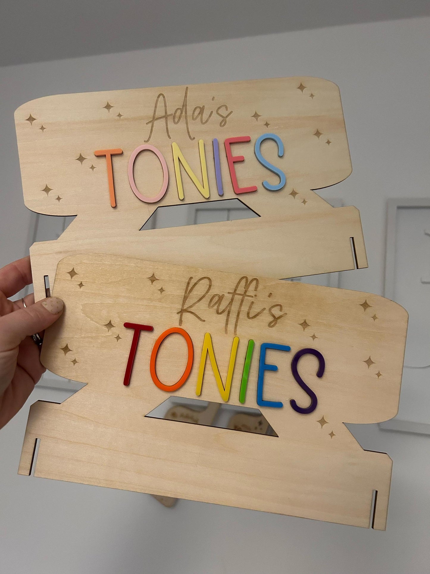 Personalised 3-Tier Tonie Storage Stand | The Grand Library of Tiny Heroes