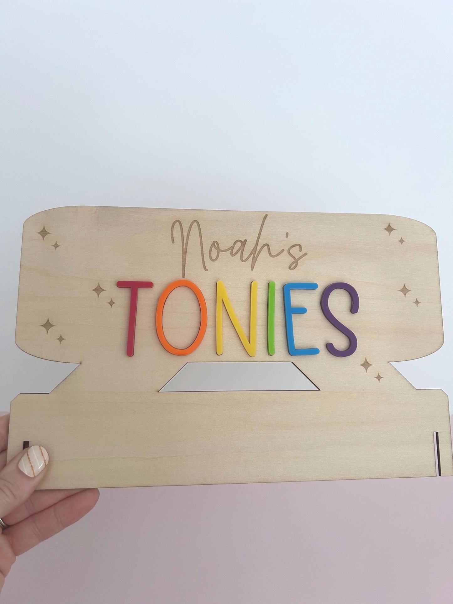 Personalised 3-Tier Tonie Storage Stand | The Grand Library of Tiny Heroes