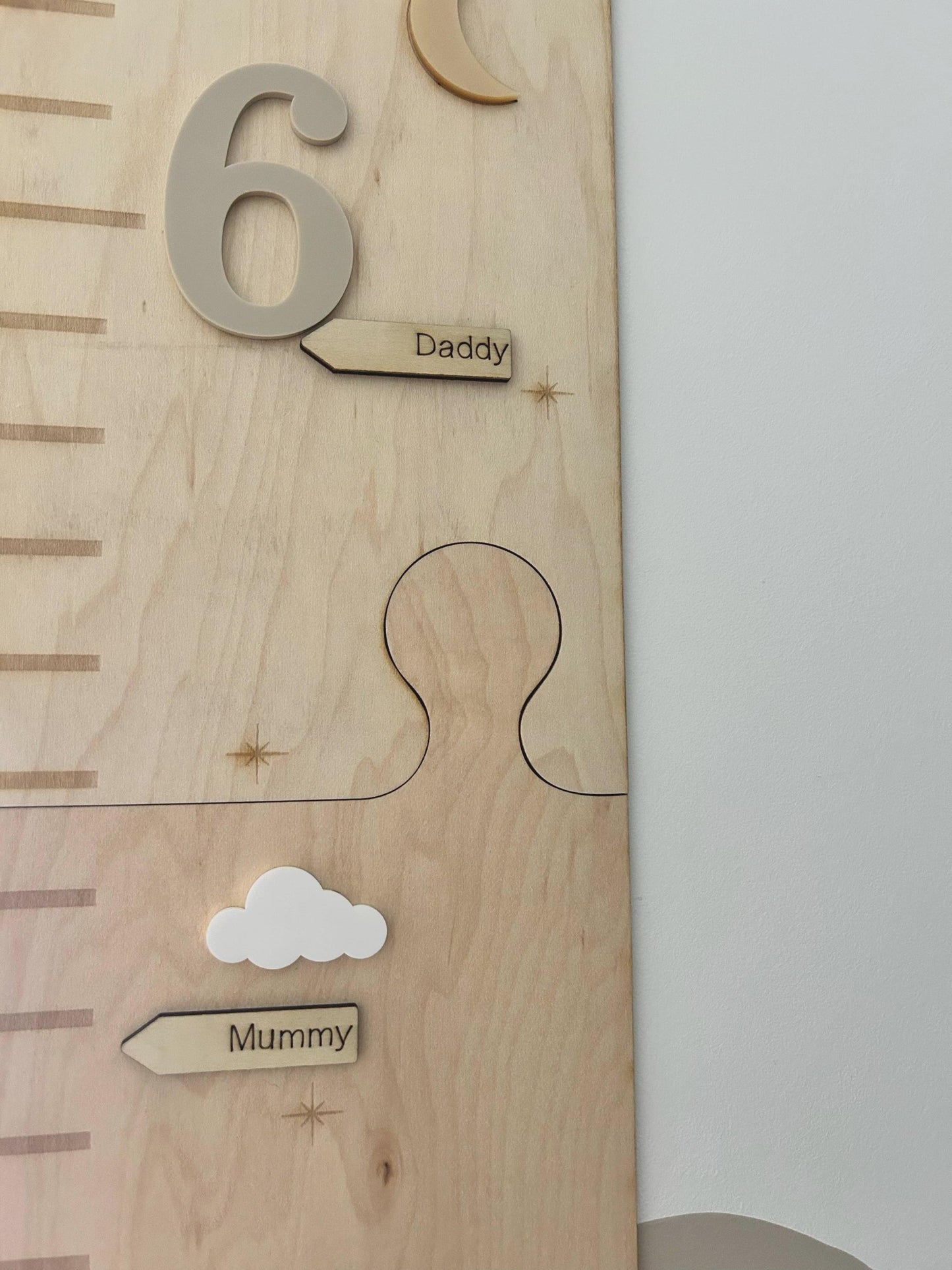 Personalised Arrow Wooden Growth Markers