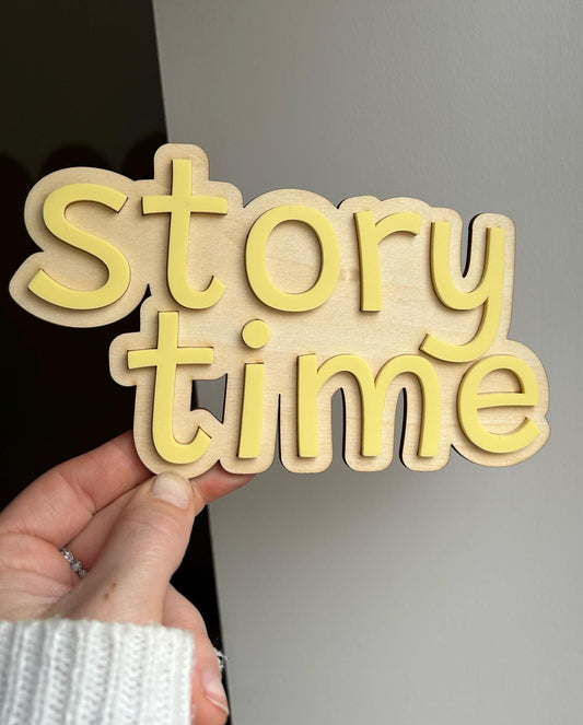 Story Time Enchanted Wall Art | Whimsical Wooden & Acrylic Nursery Decor