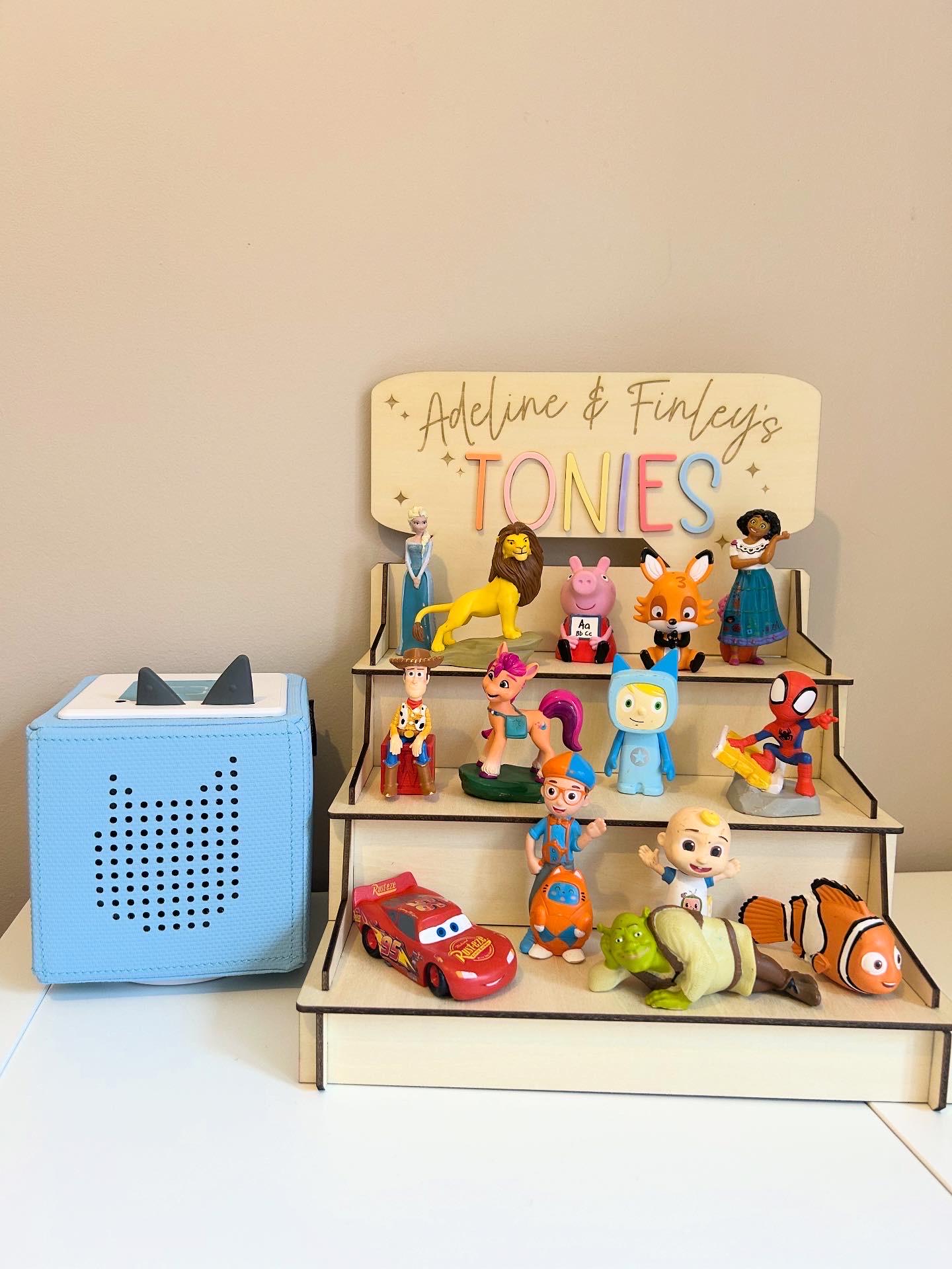 Personalised 3-Tier Tonie Storage Stand | The Grand Library of Tiny Heroes