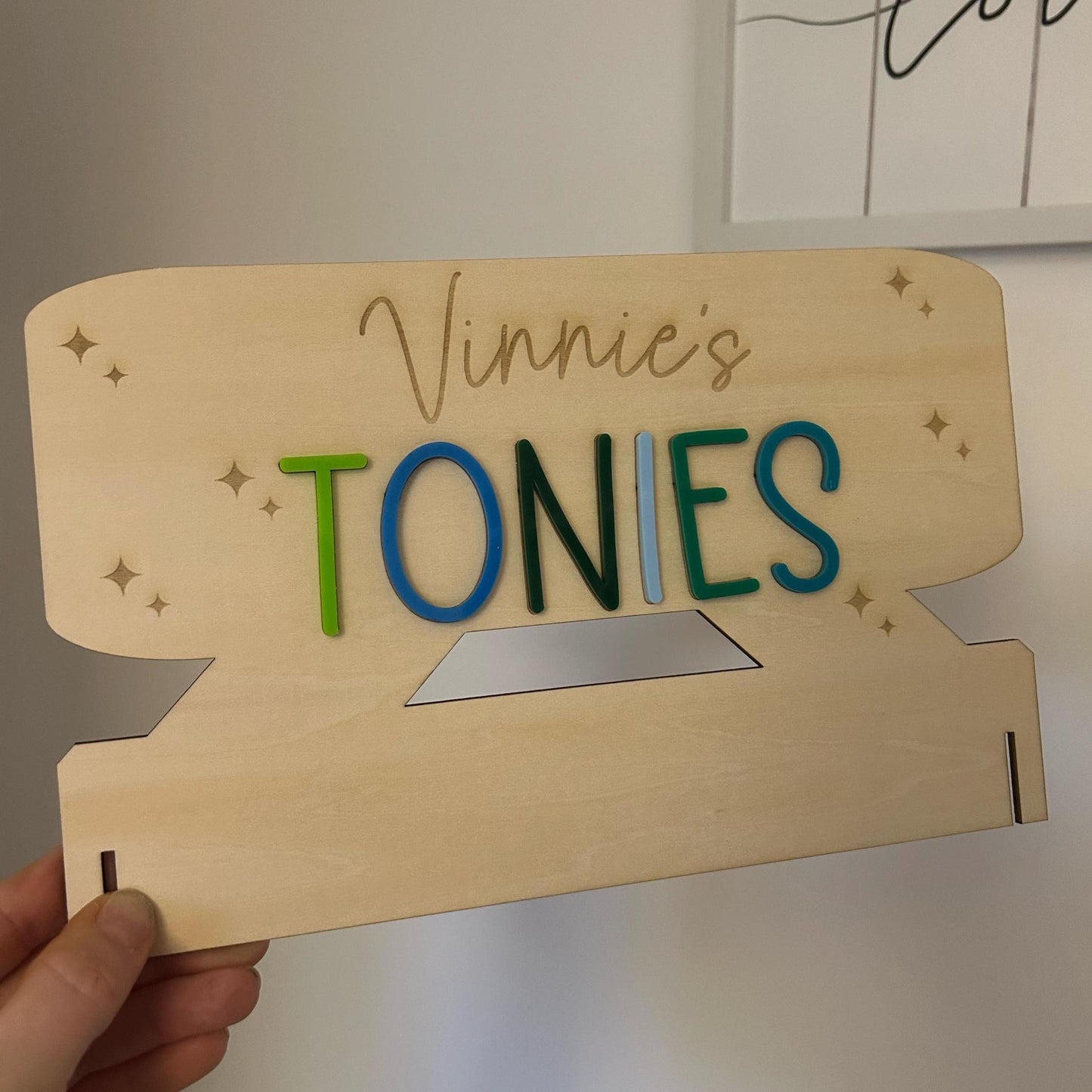 Personalised 3-Tier Tonie Storage Stand | The Grand Library of Tiny Heroes