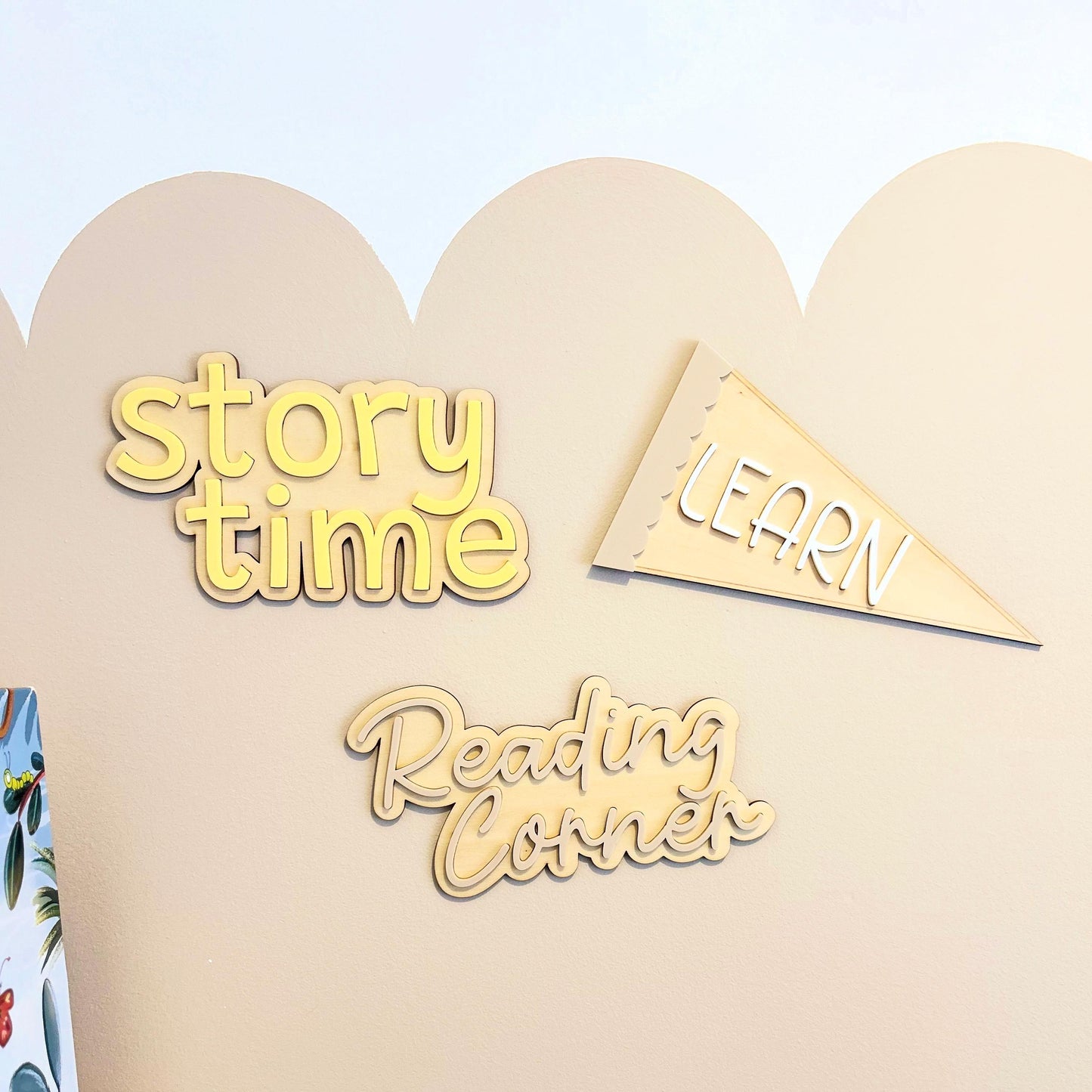 Story Time Enchanted Wall Art | Whimsical Wooden & Acrylic Nursery Decor