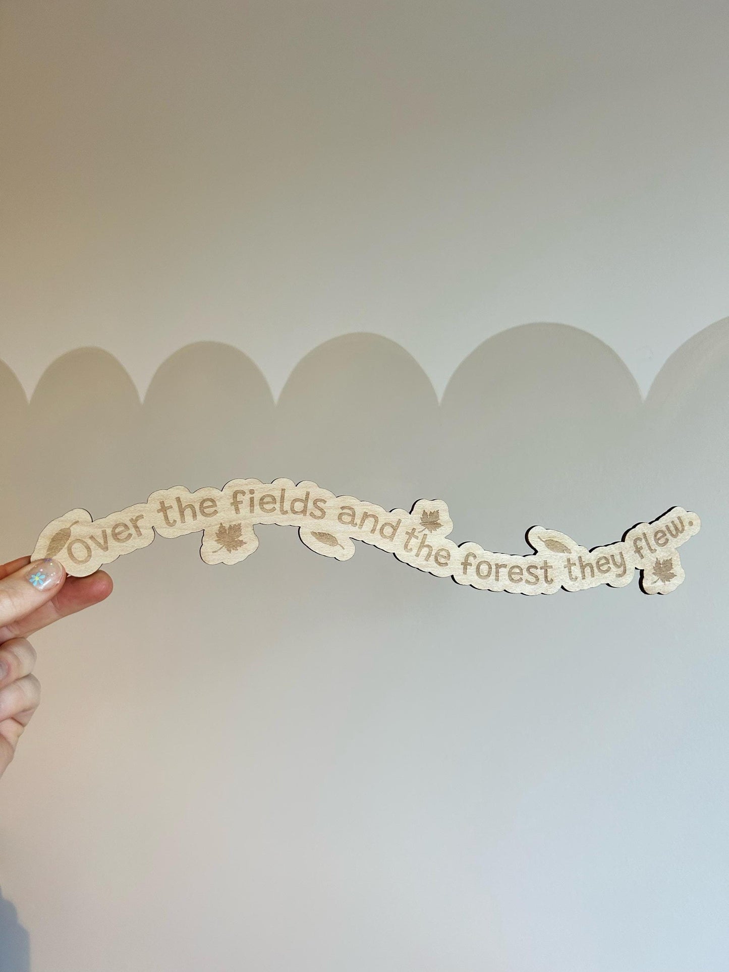 Whimsical Wooden Quote Signs – Handmade "Deep Dark Wood" Inspired Wall Art