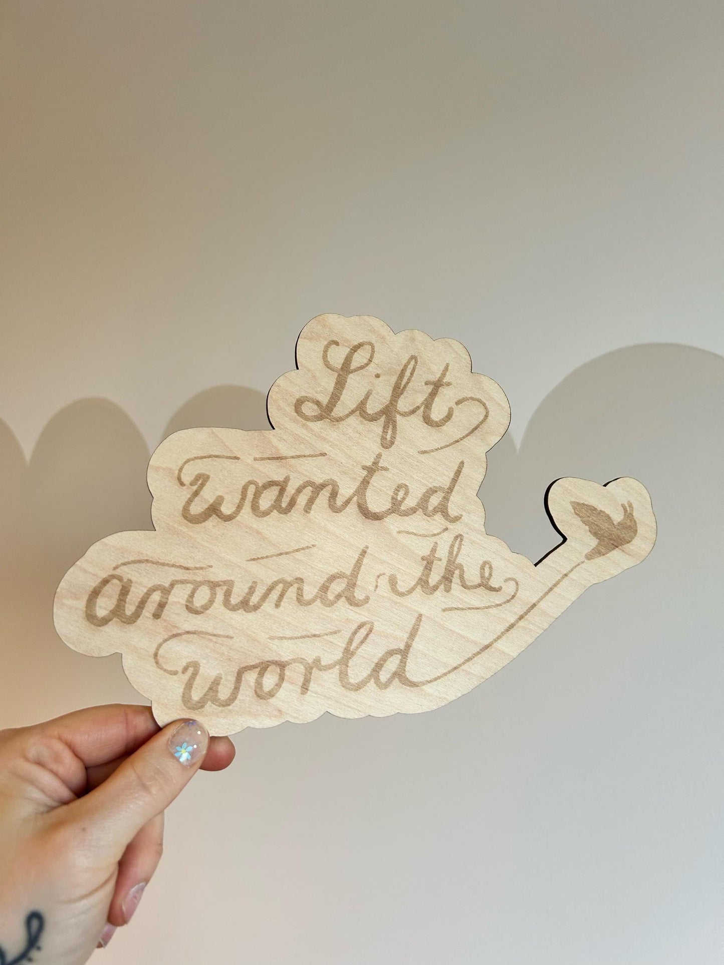 Whimsical Wooden Quote Signs – Handmade "Deep Dark Wood" Inspired Wall Art