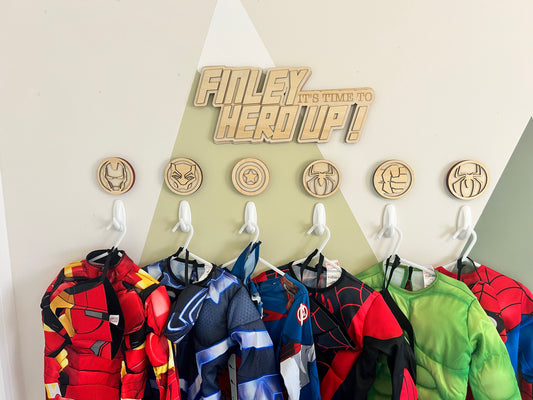 The Hero’s Gallery | Aesthetic Personalised Superhero Wooden Wall Art