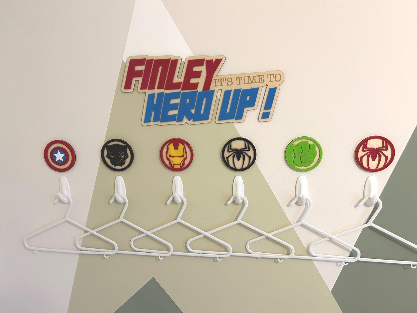 The Hero’s Gallery | Personalised Superhero Wooden & Acrylic Wall Art